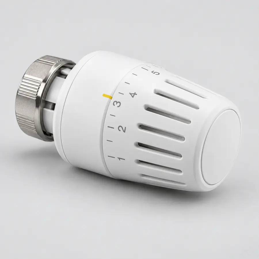Showcasebeeld van een thermostatische radiatorknop